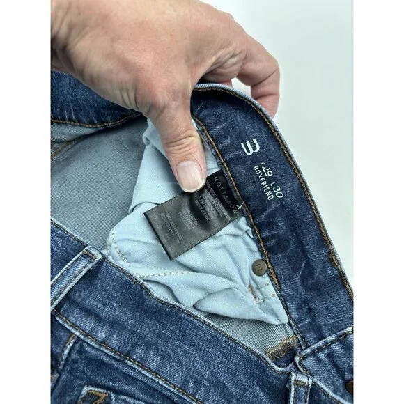 Mott & Bow Women’s Boyfriend Jeans Size 29 Medium Wash Blue Stretch 29x30 - Picture 11 of 16